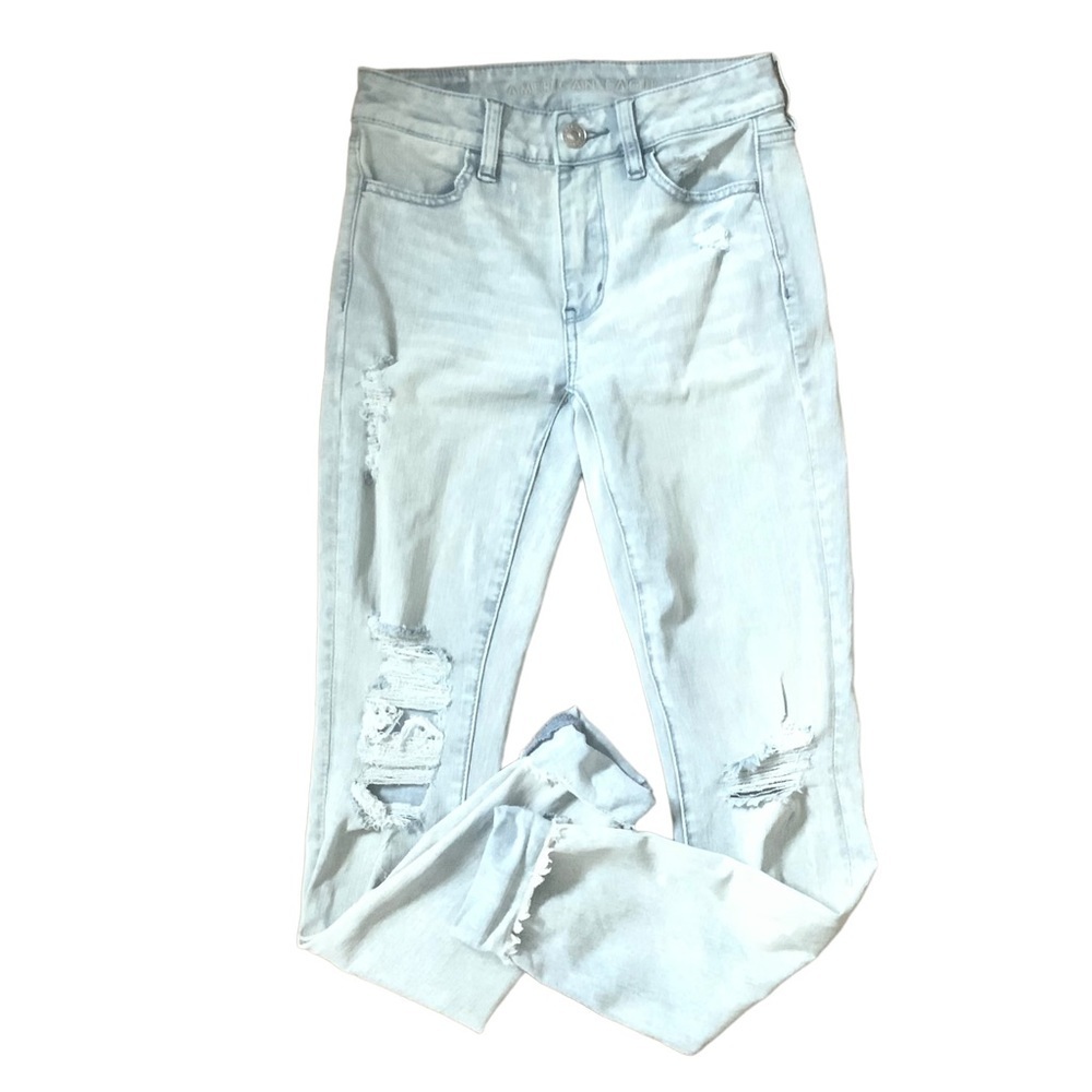 American Eagle 360 Next Level Stretch Hi Rise Jeans Blue Size 2